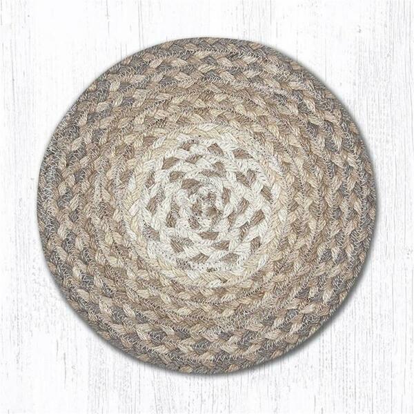 Capitol Importing Co 10 in. Natural Round Swatch Rug 46-776
